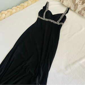 Black maxi dress